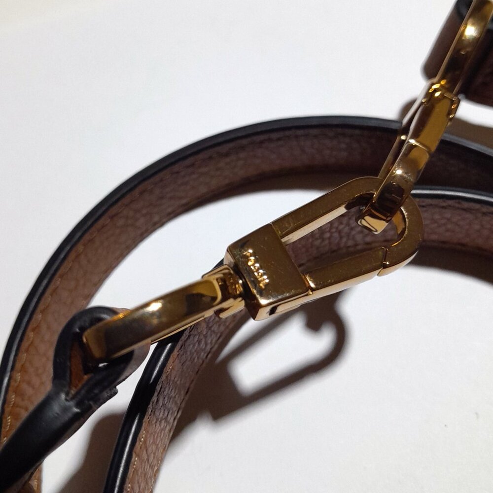 Fossil Brown Leather Adjustable Replacement Purse… - image 2